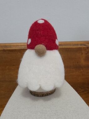Felted Wool Gnome Pin Cushion Made In Nepal